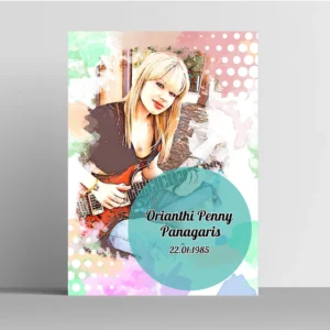 Orianthi Penny Panagaris Sanatçı İllüstrasyonu Tablo