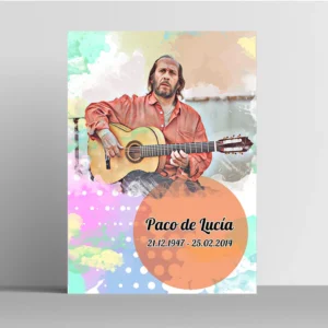 Paco De Lucia Sanatçı İllüstrasyonu Tablo