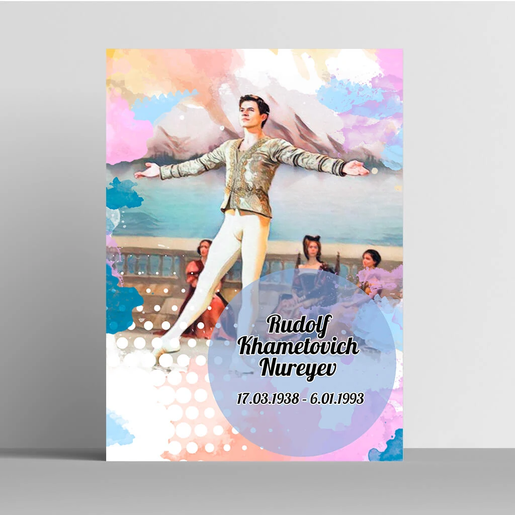 Rudolf Khametovich Nureyev Sanatçı Sanatçı İllüstrasyonu Tablo