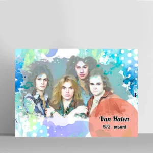 Van Halen Sanatçı Sanatçı İllüstrasyonu Tablo