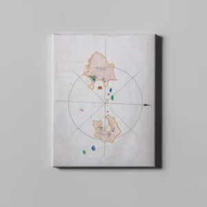 fotolyo, Piri Reis Kitab-ı Bahriye Hareke ve Limaniye Adaları Haritası FTYH_PRH_50