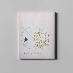 fotolyo, Piri Reis Kitab-ı Bahriye Ilımlı Limni Adası Haritası FTYH_PRH_52