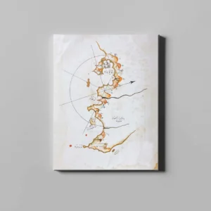 fotolyo, Piri Reis Kitab-ı Bahriye Kara Doğan Baba Haritası FTYH_PRH_58