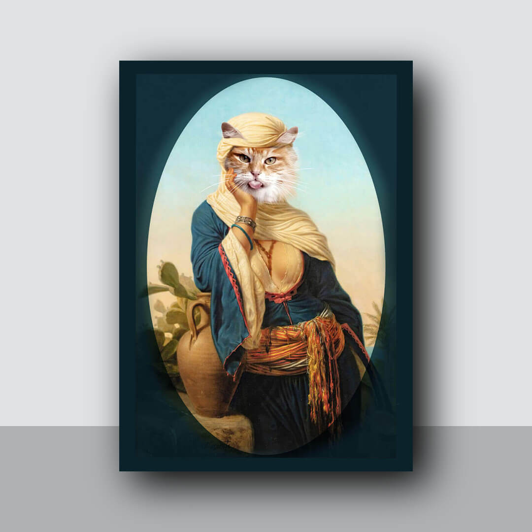 Fotolyo Güzel Kadın Pet Art Evcil Hayvan Poster / Kanvas Tablo FTYPA_9