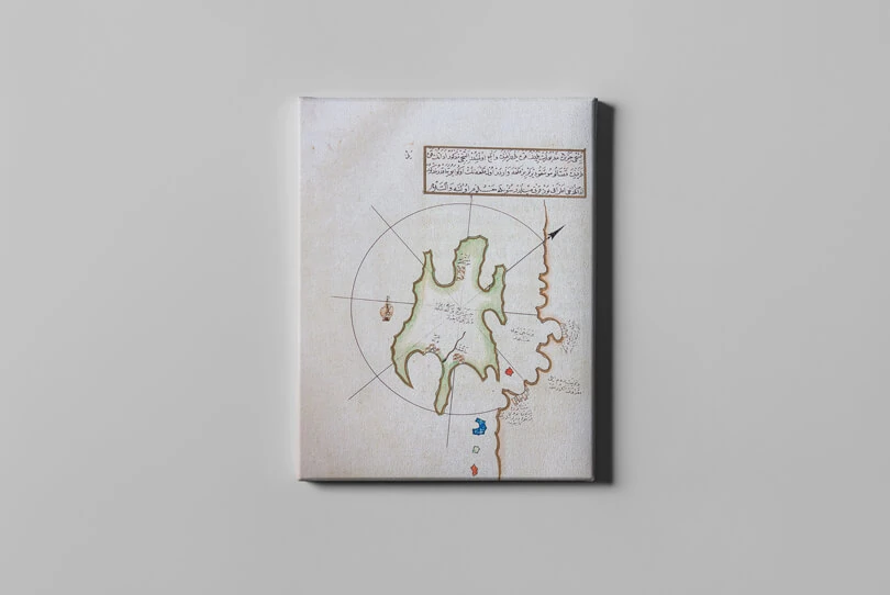 fotolyo, Piri Reis Kitab-ı Bahriye Vake Adası Haritası FTYH_PRH_180