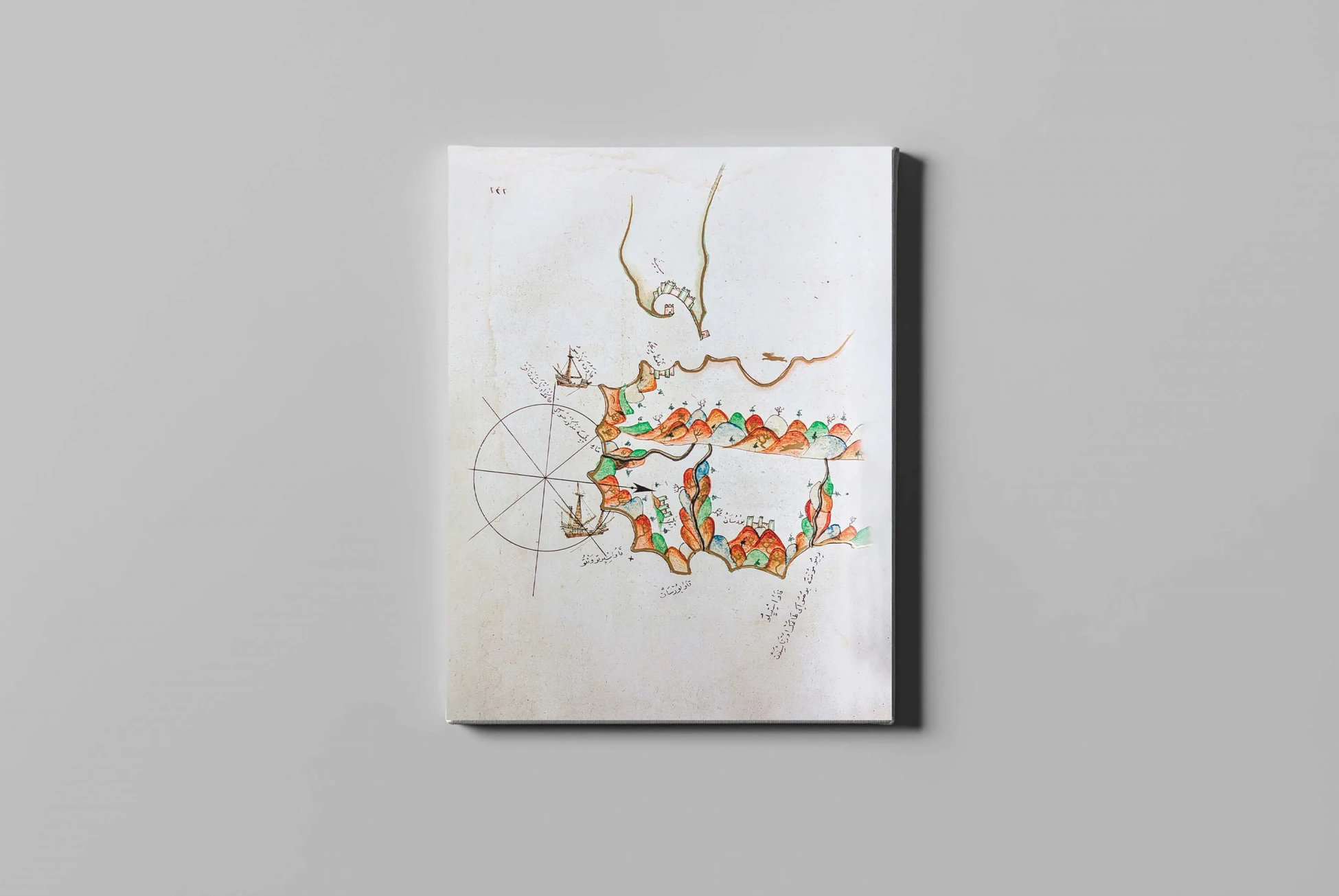 fotolyo, Piri Reis Kitab-ı Bahriye Kav Risto Haritası FTYH_PRH_62