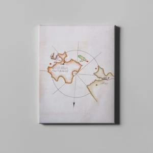 fotolyo, Piri Reis Kitab-ı Bahriye Keçi Adası Haritası FTYH_PRH_67
