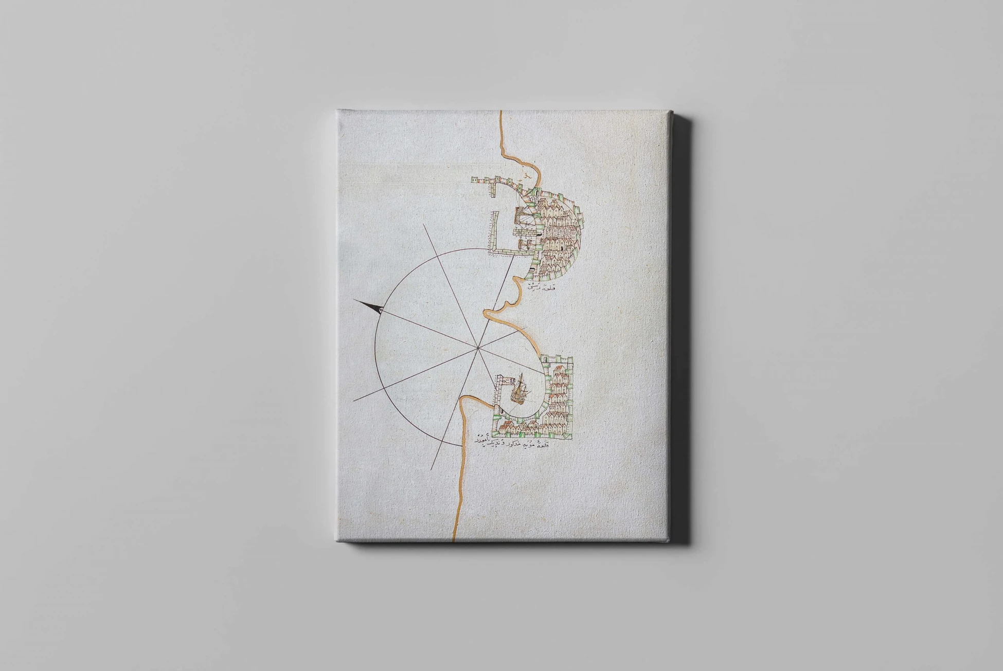 fotolyo, Piri Reis Kitab-ı Bahriye Maye Kalesi Haritası FTYH_PRH_90