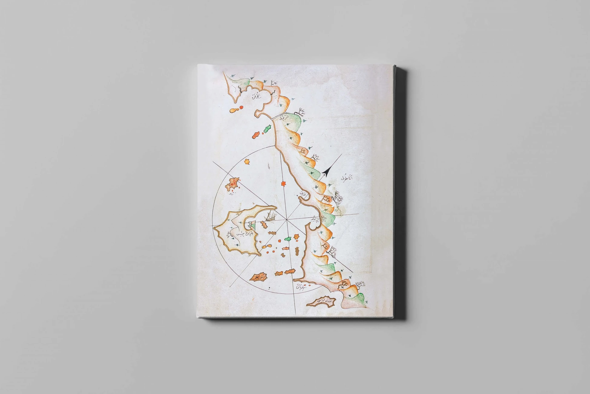 fotolyo, Piri Reis Kitab-ı Bahriye Meyis Adası Haritası FTYH_PRH_98