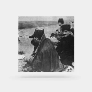 Atatürk Tablosu; Kurtuluş Savaşı 1 - Büyük Taarruz. Siyah - Beyaz, Kare